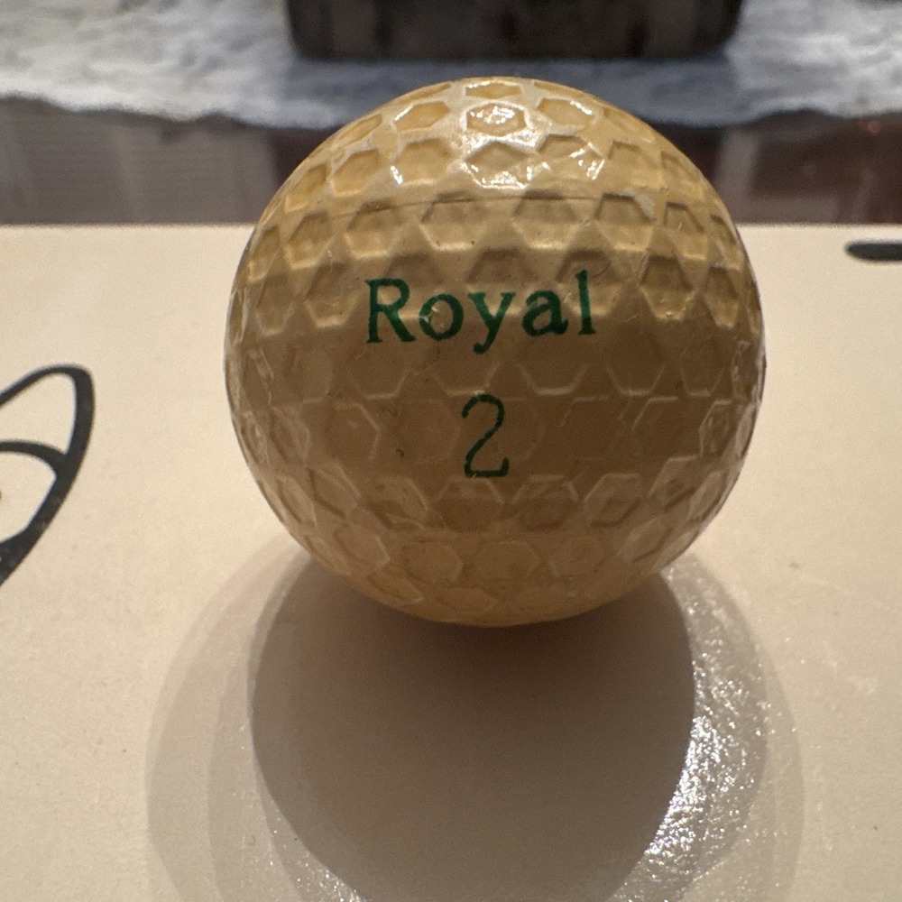 VINTAGE  !!!   ROYAL  LOGO  GOLF BALL  USED
